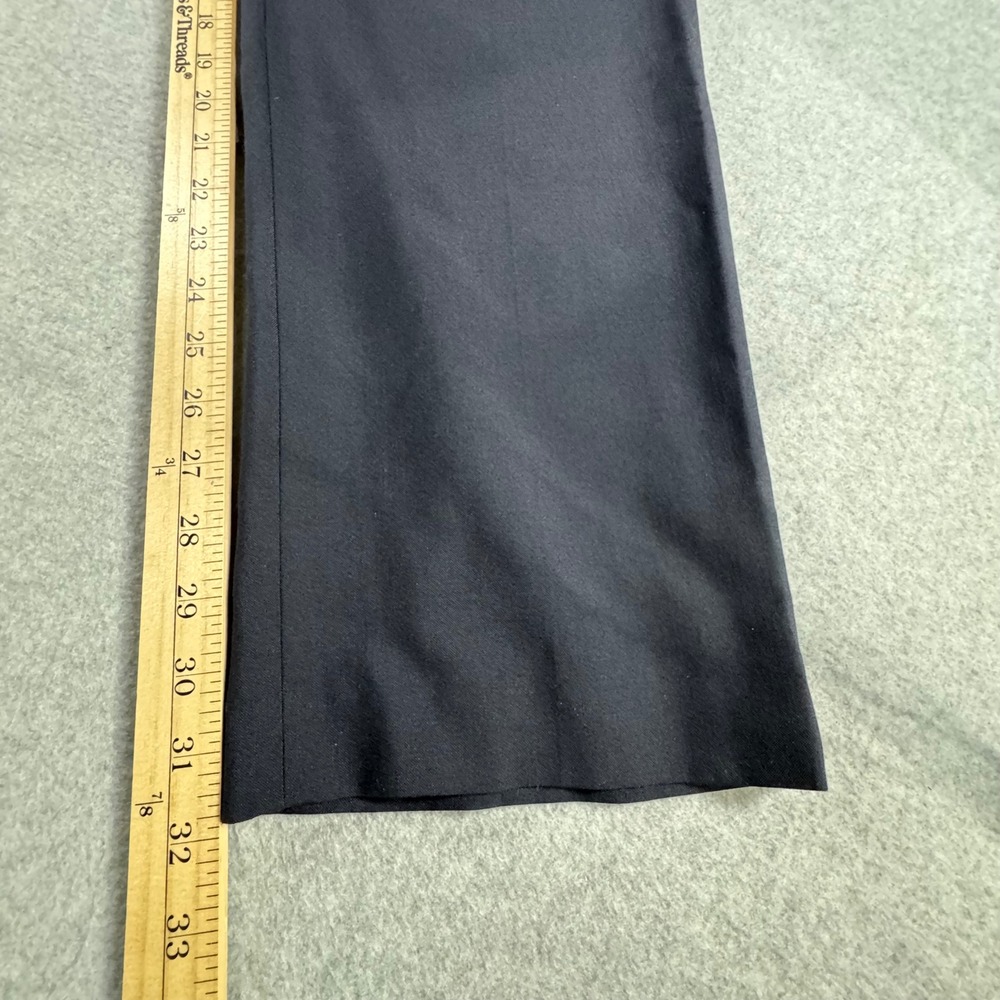 Lauren Ralph Lauren Dress Pants Mens 38x32 Navy Blue Wool Blend Flat Front Pants - Picture 5 of 6